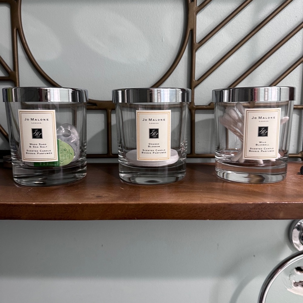 Empty Jo Malone empty candles.